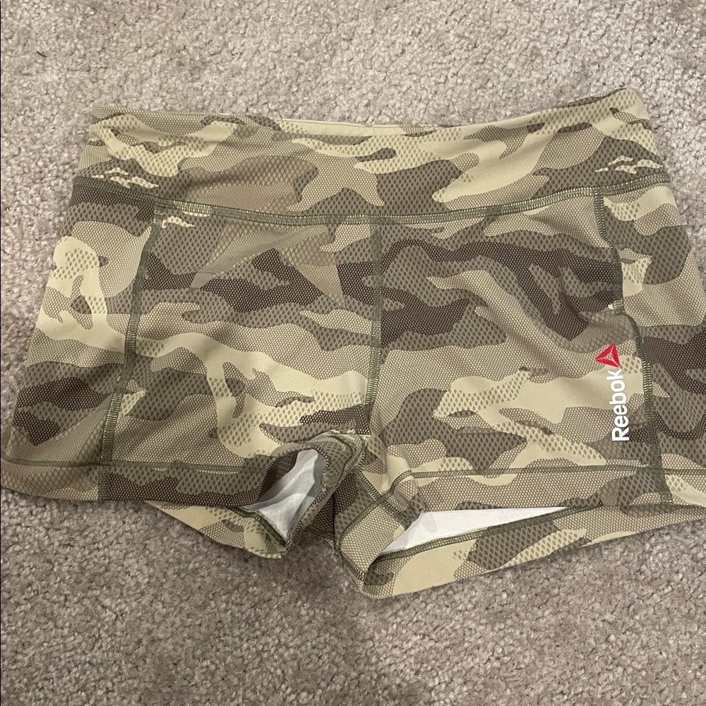 Reebok Olive Camo Training Shorts